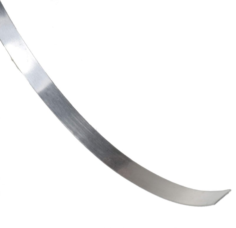 uGems Bezel Strip 3mm (1/8", 0.118") 26 Gauge Sterling Silver 925 Flat Wire Professional Jewelry Making 12 Inch Length Continuous for Stone Setting Craft Supply SKU ss225-26ga-3mm - Image 2